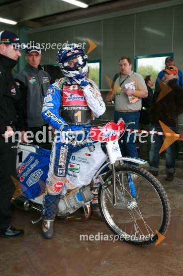 Bjarne Pedersen, DanskaSPEEDWAY GRAND PRIX, VN Slovenije 2008, trening