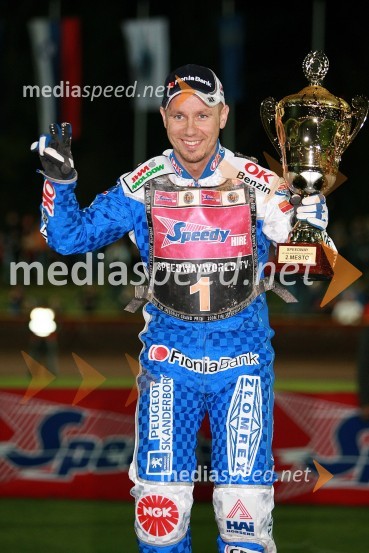 2. mesto: Nicki Pedersen, DanskaSPEEDWAY GRAND PRIX, VN Slovenije 2008, dirka