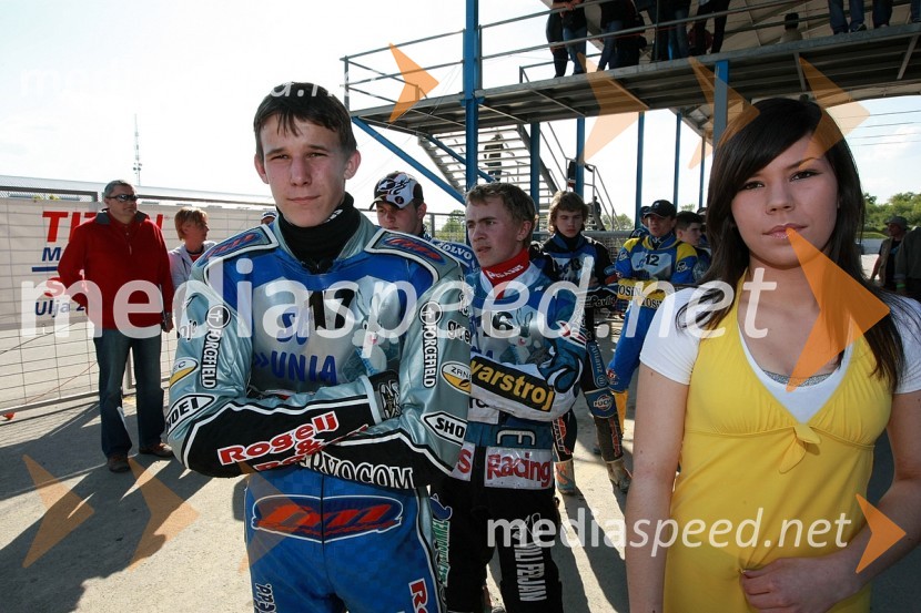 Ladislav Vida in Dalibor Bot, ST LendavaSPEEDWAY, DP mladincev 2008 1. dirka