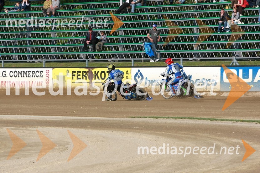 Dalibor Bot, ST Lendava in Ladislav Vida, ST Lendava
 
SPEEDWAY, DP mladincev 2008 1. dirka