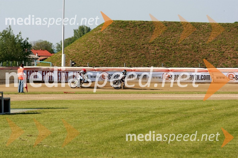 Ladislav Vida, ST Lendava in Dalibor Bot, ST Lendava
 
SPEEDWAY, DP mladincev 2008 1. dirka