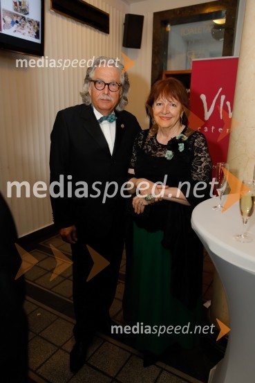 prof. Vladimir Pezdirc, oblikovalec;  Nataša Pezdirc, oblikovalkaSILA Gala ples