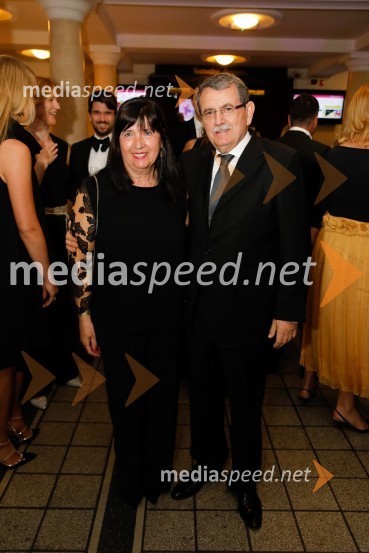  Sonja Lukanović; dr. med.  Adolf  Lukanović, strokovni direktor ginekološke klinike UKC LjubljanaSILA Gala ples