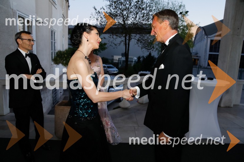 Dr. Jerca Legan Cvikl, podpredsednica SILA-IWCL in predsednica odbora SILA GALA;  Borut Pahor, predsednik Republike SlovenijeSILA Gala ples