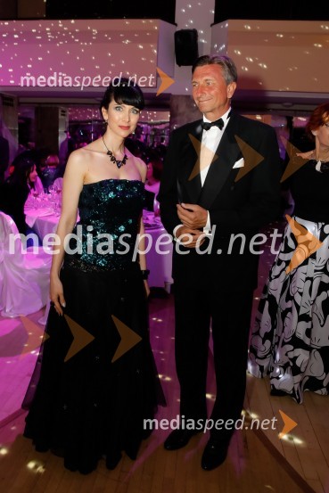 Dr. Jerca Legan Cvikl, podpredsednica SILA-IWCL in predsednica odbora SILA GALA;  Borut Pahor, predsednik Republike SlovenijeSILA Gala ples