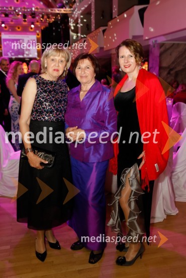  Edita Benko Toplak;  Vida  Rudolf, soustanoviteljica združenja SILA ;  Sandra  Pšeničny, SILASILA Gala ples