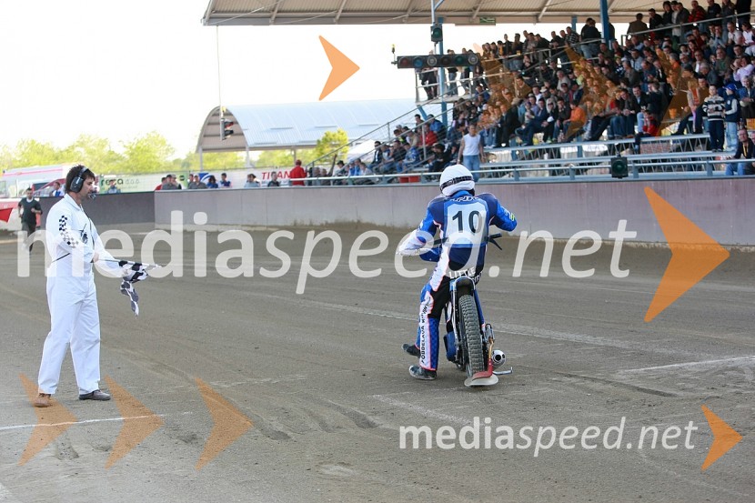 Matija Duh, AMD Krško
SPEEDWAY, DP mladincev 2008 1. dirka