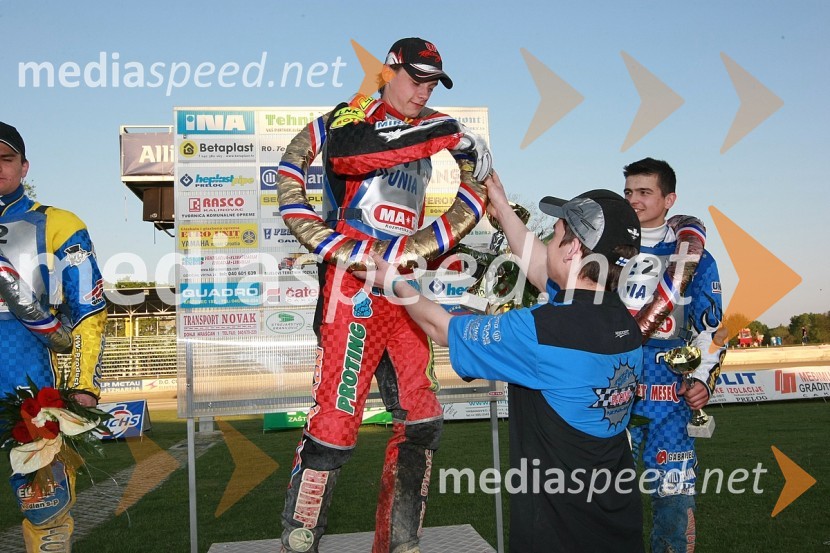1. mesto: Aleksander Čonda, AMD KrškoSPEEDWAY, DP mladincev 2008 1. dirka
