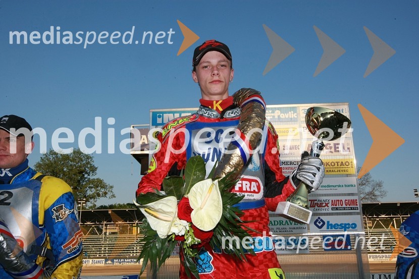 1. mesto: Aleksander Čonda, AMD KrškoSPEEDWAY, DP mladincev 2008 1. dirka