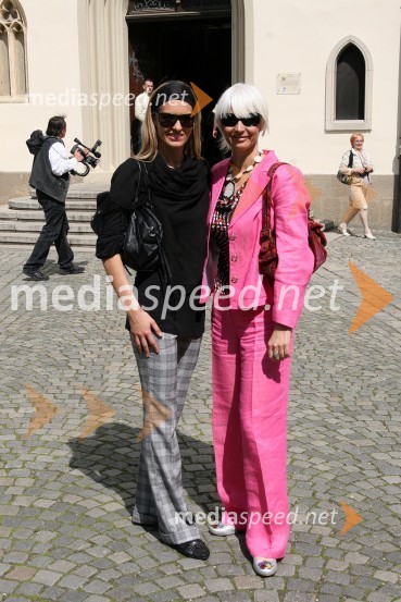 Mihaela Margan - Miša, sanjska ženska Pop tv in Barbra Drnač, plesna novinarka in urednica oddaje Parada plesaPoroka Damjan Murko in Maja Žilavec