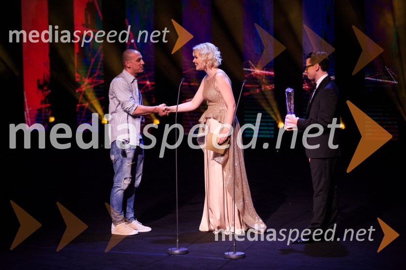  Boštjan  Nipič - Nipke, raper;  Darja Gajšek, pevka, voditeljica;  Jure Godler, stand-up komik, imitator, glasbenikŽarometi 2018, podelitev medijskih nagrad za leto 2017