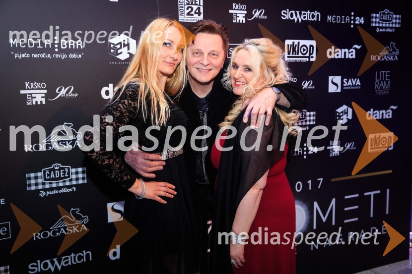  ... ;  Danijel Popović, pevec;  Aleksandra PopovićŽarometi 2018, druženje po prireditvi
