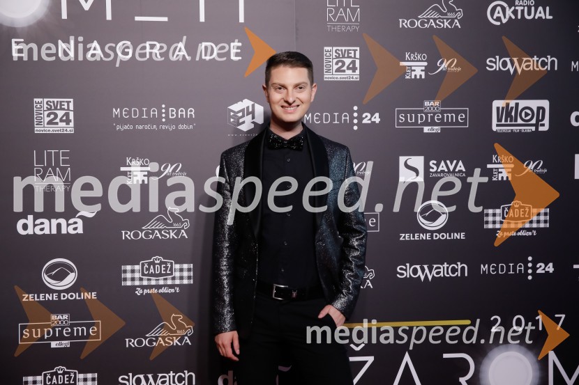  Damjan Murko, pevecŽarometi 2018, rdeča preproga