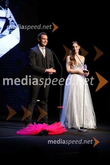  Dejan Vunjak, glasbenik;  Ana Klašnja, balerinaŽarometi 2018, podelitev medijskih nagrad za leto 2017