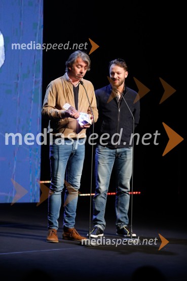  Robert Pešut - Magnifico, glasbenik;  Aleksandar Pešut, Schatzi, glasbeni producentŽarometi 2018, podelitev medijskih nagrad za leto 2017
