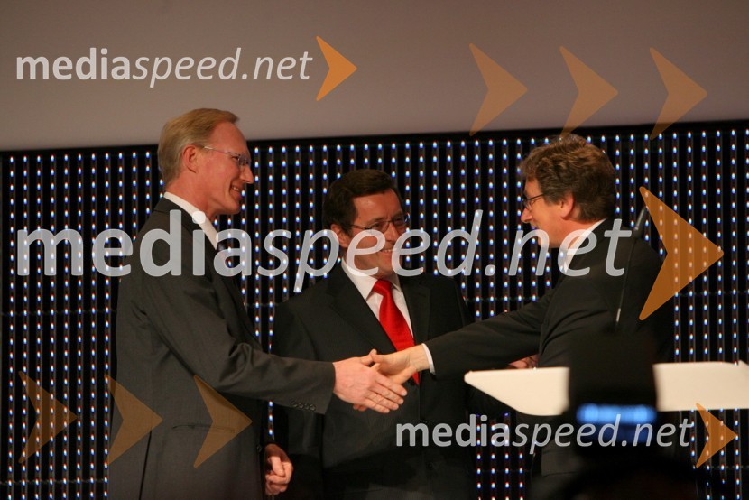 Norbert Enning in Heinrich Timm, dobitnika priznanja v kategoriji Industija (Industry) in ...Podelitev priznanj Evropski izumitelj leta 2008 - European Inventor of the Year 2008