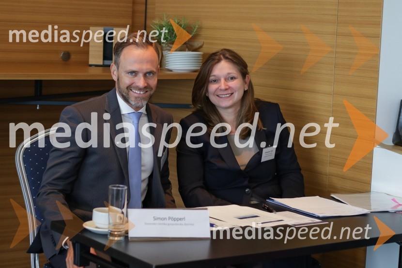  Simon Pöpperl, namestnik direktorice, Slovensko-nemška gospodarska zbornica;  Alexandra Tičar, Slovensko-nemška gospodarska zbornicaNemški forum 2018