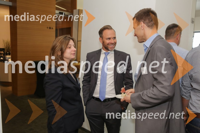  Alexandra Tičar, Slovensko-nemška gospodarska zbornica;  Simon Pöpperl, namestnik direktorice, Slovensko-nemška gospodarska zbornica;  Roman Jeram, JUB, d.o.o.Nemški forum 2018