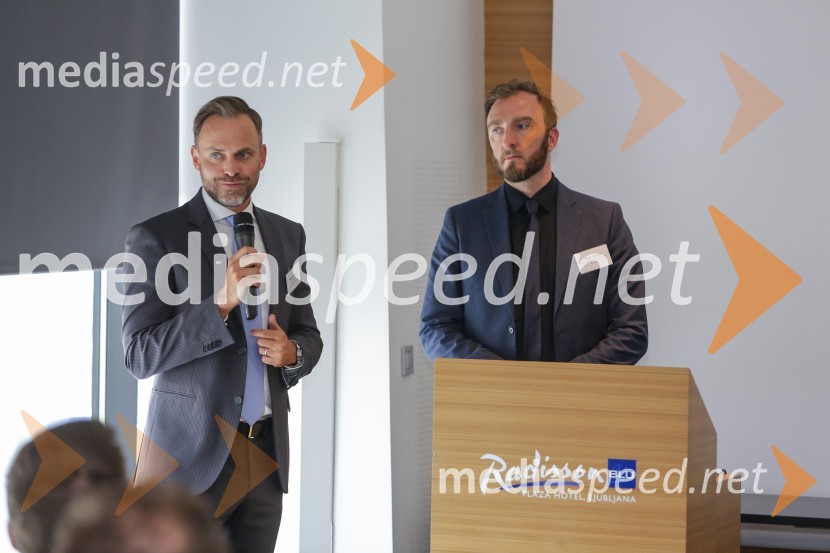  Simon Pöpperl, namestnik direktorice, Slovensko-nemška gospodarska zbornica;  Pavel Orešnik, Rechtsanwälte Elser, Dr. Kohnke, Dr. KuglerNemški forum 2018