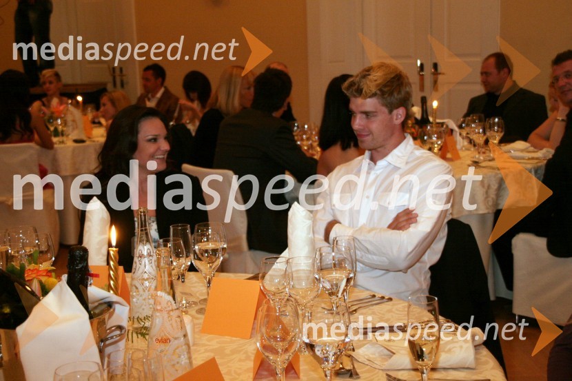 Alenka Gotar, pevka in njen fant Jure Stopar, hokejistAdam in Eva, izbor za najbolj simpatično Slovenko ali Slovenca 2008