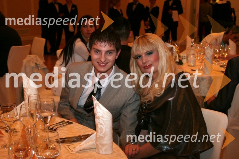 Damjan Murko in njegova žena Maja ŽilavecAdam in Eva, izbor za najbolj simpatično Slovenko ali Slovenca 2008