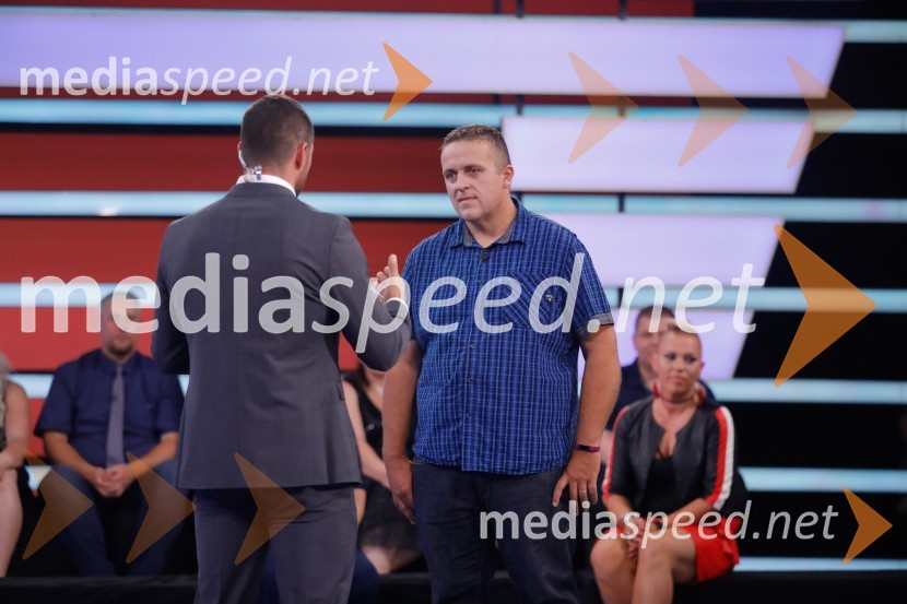  Marko Potrč, televizijski voditelj;  Simon Kos, tekmovalec, The Biggest Loser Slovenija 2018The Biggest Loser Slovenija, finalna oddaja