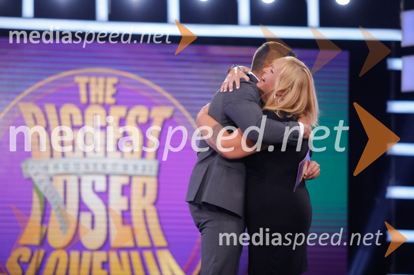  Marko Potrč, televizijski voditelj;  Marta Kepic, tekmovalka, The Biggest Loser Slovenija 2018The Biggest Loser Slovenija, finalna oddaja