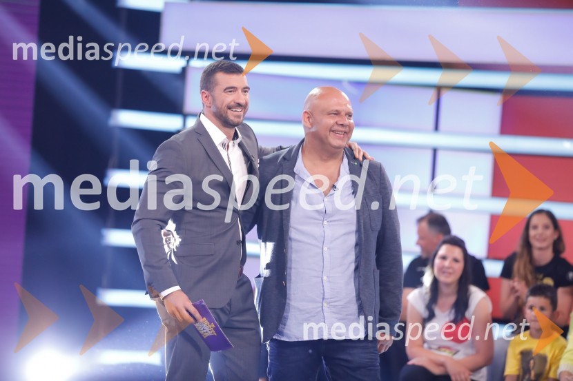  Marko Potrč, televizijski voditelj;  Edo Mesič, tekmovalec, The Biggest Loser Slovenija 2018The Biggest Loser Slovenija, finalna oddaja