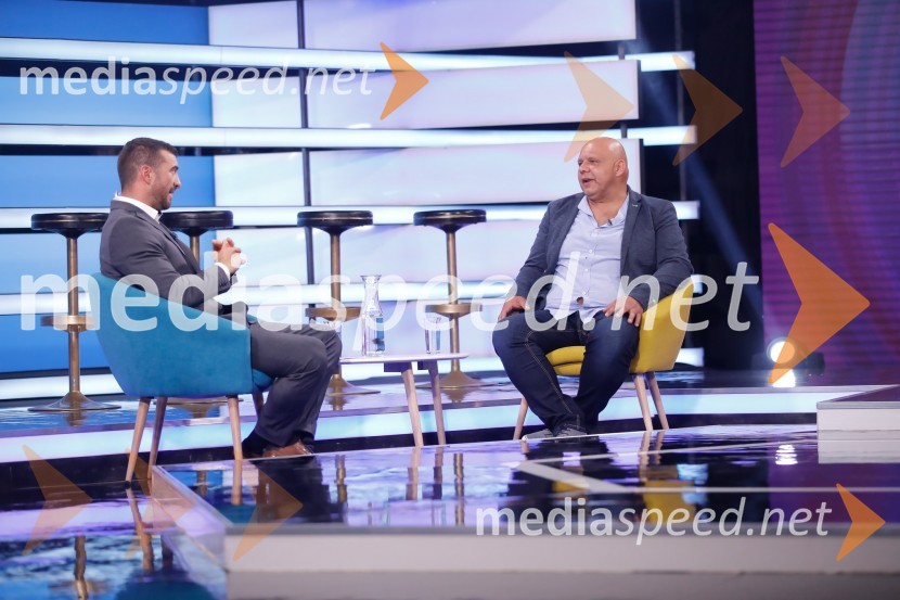  Marko Potrč, televizijski voditelj;  Edo Mesič, tekmovalec, The Biggest Loser Slovenija 2018The Biggest Loser Slovenija, finalna oddaja