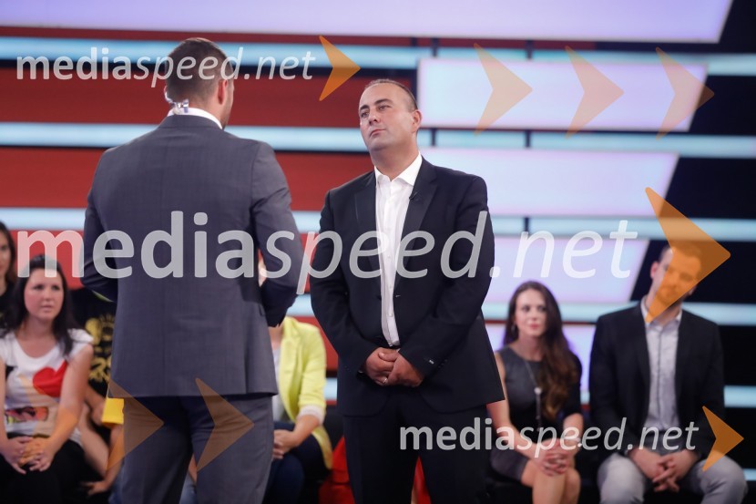  Marko Potrč, televizijski voditelj;  Željko Živković, tekmovalec, The Biggest Loser Slovenija 2018The Biggest Loser Slovenija, finalna oddaja