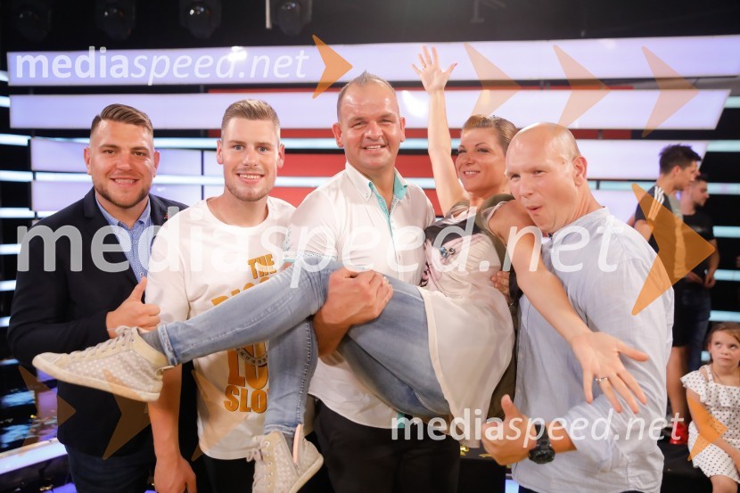   Aleksandar  Jović;  Blaž Hudelja, tekmovalec, The Biggest Loser Slovenija 2018;  Bojan Papež, zmagovalec The Biggest Loser Slovenija;  Jasna Kuljaj, TV voditeljica;  Robi TašnerThe Biggest Loser Slovenija, finalna oddaja