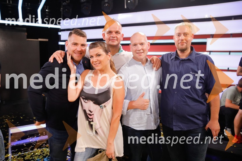   Aleksandar  Jović;  Jasna Kuljaj, TV voditeljica;  Bojan Papež, zmagovalec The Biggest Loser Slovenija;  Robi Tašner;  Henrik Lutz, tekmovalec The Biggest Loser SlovenijaThe Biggest Loser Slovenija, finalna oddaja
