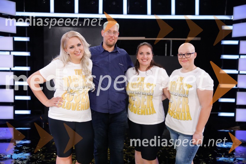  Eva Aljančič, tekmovalka, The Biggest Loser Slovenija 2018;  Henrik Lutz, tekmovalec The Biggest Loser Slovenija;  Ervina Varcar, tekmovalka, The Biggest Loser Slovenija 2018;  Katja Ficko, tekmovalka, The Biggest Loser Slovenija 2018The Biggest Loser Slovenija, finalna oddaja