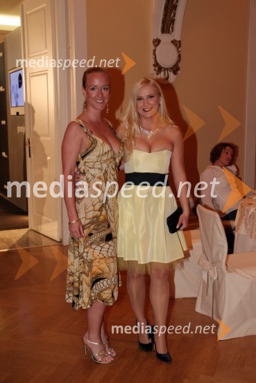 Ota Roš, moderatorka na Radiu Antena in Danica Lovenjak, voditeljica vremena oddaje Svet na Kanalu AAdam in Eva, izbor za najbolj simpatično Slovenko ali Slovenca 2008