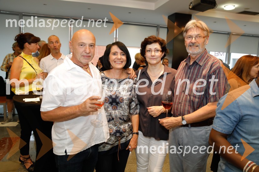  Samo Rančigaj;  Mojca Rančigaj;  Mateja Meden Šerbelj; dr.  Ferdinand Šerbelj, muzejski svetnikIrwin: Iz kolekcije Matjaža Gantarja in Adriatica Slovenice, otvoritev razstave v Galeriji AS