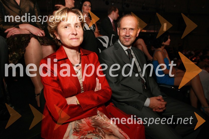 Bojan Petan, direktor DZS d.d. s soprogo AdoMiss Universe Slovenije 2008