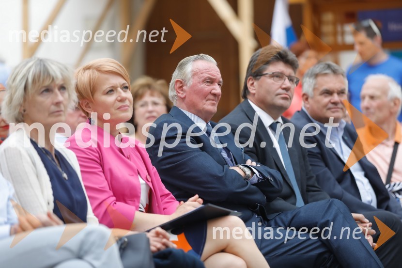 dr. Aleksandra Pivec, državna sekretarka v kabinetu ministra na Uradu Vlade RS za Slovence v zamejstvu in po svetu, predsednica MO DeSUS Ptuj;  Gorazd Žmavc, minister brez listnice na uradu za Slovence v zamejstvu in po svetu;  Ivan Molan, župan, Občina BrežiceDobrodošli doma 2018