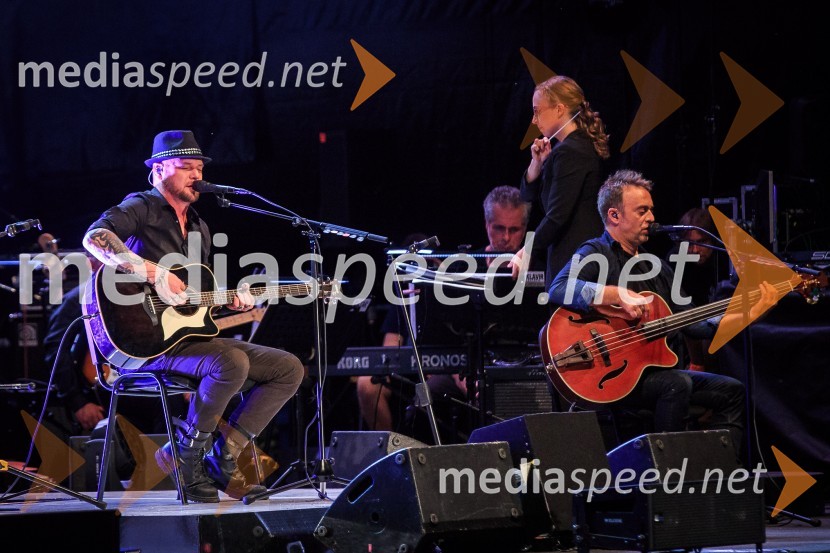 Tomi Meglič, glasbenik, pevec skupine Siddharta;  Jani Hace, glasbenik, član skupine SiddhartaGala koncert Poletna noč 2018