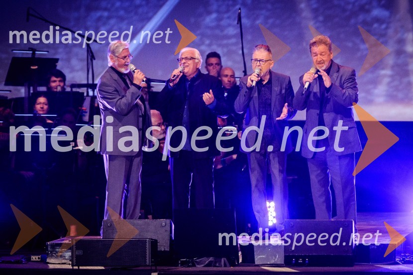  Dare Hering, glasbenik;  Oto Pestner, pevec;  Tomaž Kozlevčar, glasbenik;  Marjan Petan, glasbenikGala koncert Poletna noč 2018