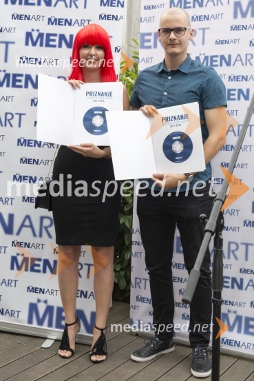  Karmen Kaan, Mon'Ami;  Štefan Kokalj, Mon'AmiPodelitev glasbenih nagrad založbe Menart