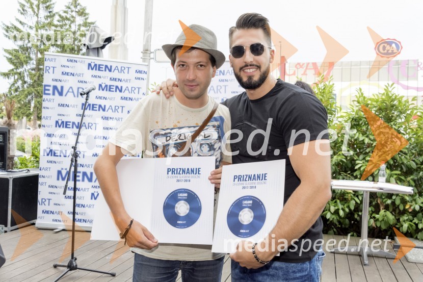  Damjan Jović, glasbeni producent;  Challe Salle, glasbenikPodelitev glasbenih nagrad založbe Menart