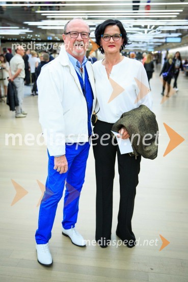  Tomaž Domicelj, glasbenik;   Irena Brunec - Tébi, kiparka in slikarkaMuzikal Briljantina, premiera