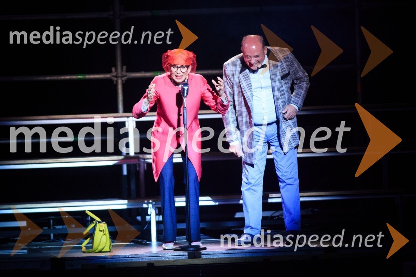  Alenka Tetičkovič, igralka;  Gojmir Lešnjak Gojc, igralecMuzikal Briljantina, premiera