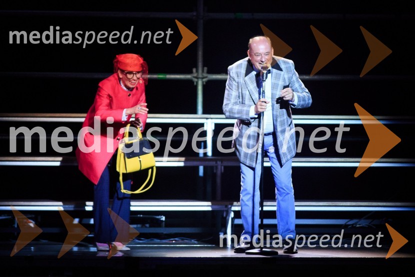  Alenka Tetičkovič, igralka;  Gojmir Lešnjak Gojc, igralecMuzikal Briljantina, premiera