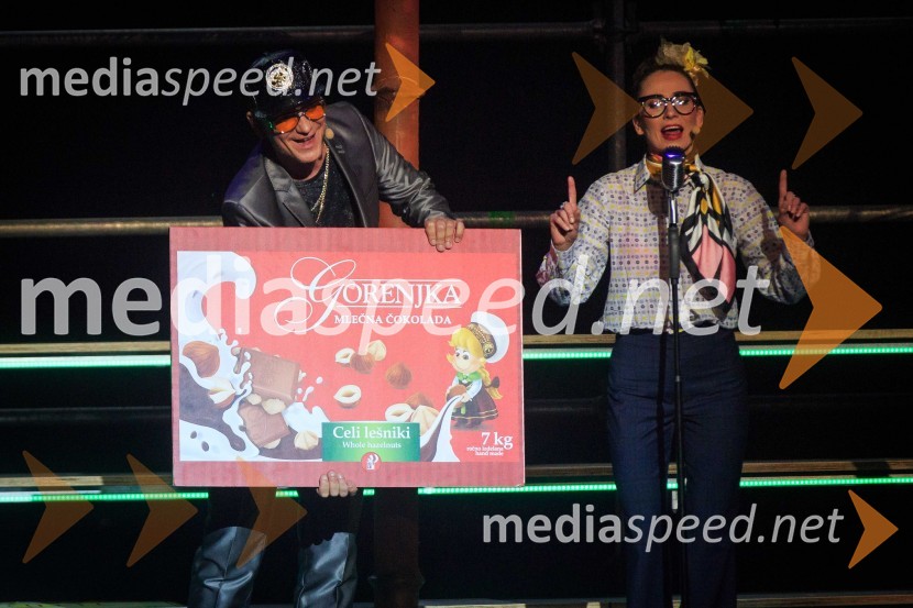  Uroš Smolej, igralec;  Alenka Tetičkovič, igralkaMuzikal Briljantina, premiera