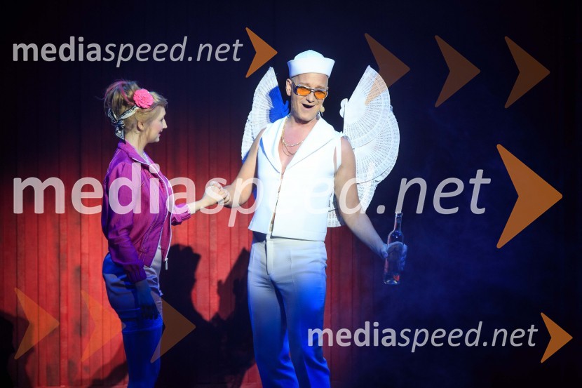  Rahela Horvat Toš, glasbenica;  Uroš Smolej, igralecMuzikal Briljantina, premiera