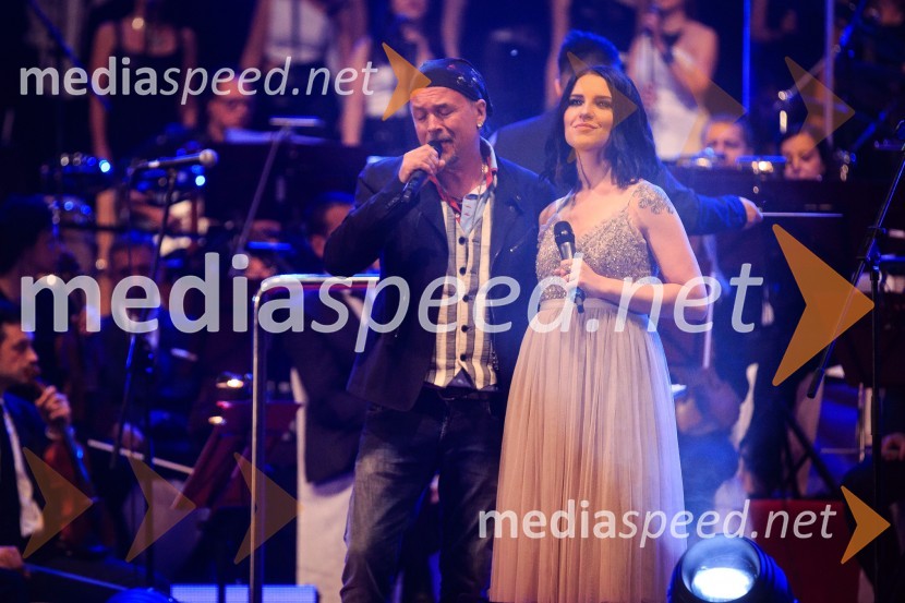  Zlatan Stipišić - Gibonni, pevec;  Maja Keuc, pevkaSimfonična ekstaza 2, unikatni glasbeni spektakel