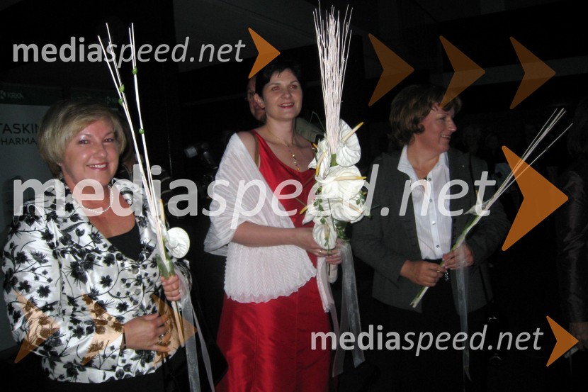 Dr. Brigita Drnovšek Olup, kandidatka za Znanstvenico leta 2008, dr. Leja Dolenc Grošelj, Znanstvenica leta 2008 in Dr. Martina Bavec, kandidatka za Znanstvenico leta 2008Znanstvenica leta 2008