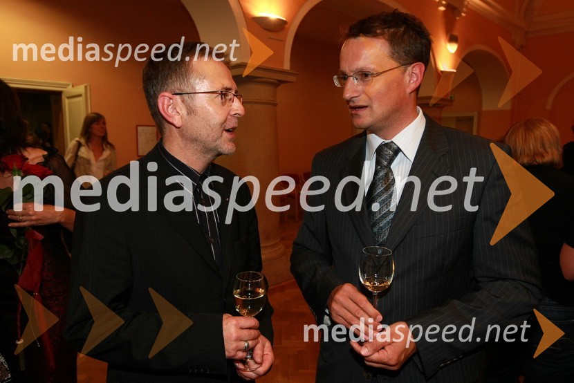 Tomaž Kozlevčar, New Swing Quartet in Andrej Klasinc, predsednik uprave Term PtujSlavnostni koncert ob 40 - letnici New Swing Quartet