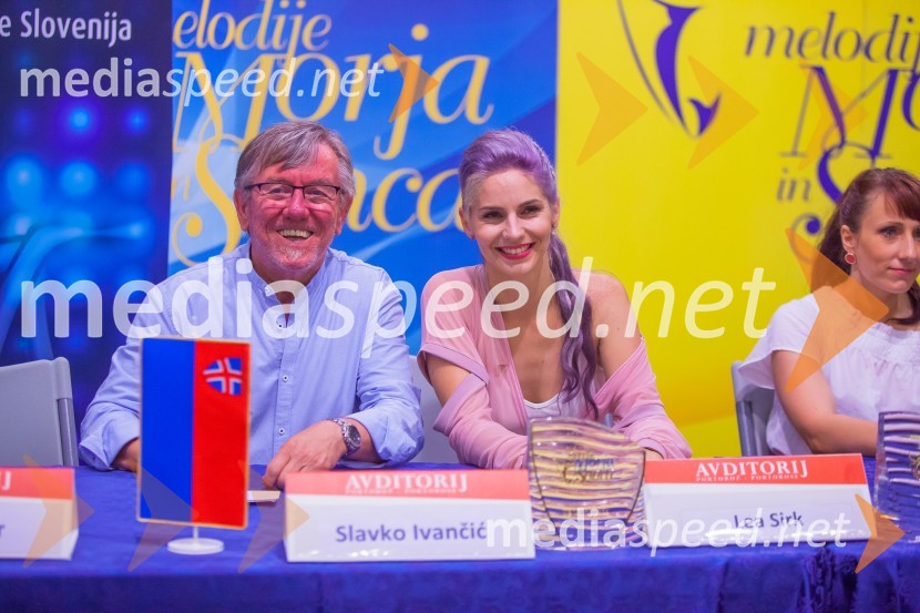  Slavko Ivančić, pevec;  Lea Sirk, pevka38. Festival melodije morja in sonca Portorož
